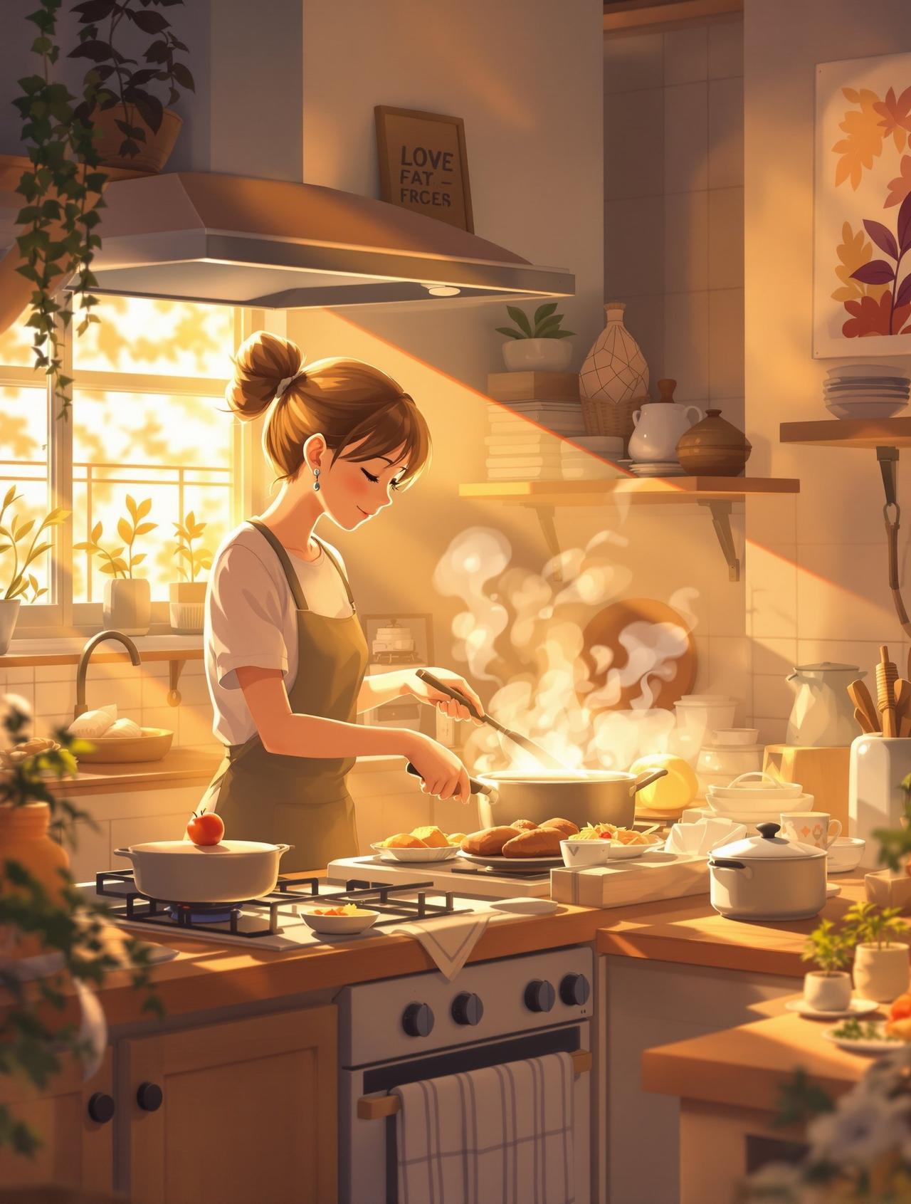 韩漫剧场作品 - 妈妈的厨房，温情家庭题材动漫短剧